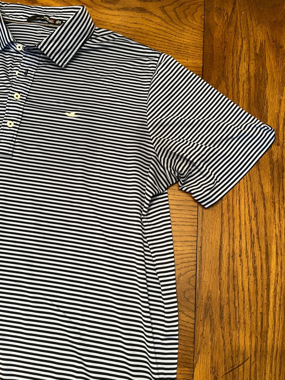 RLX Ralph Lauren Blue Vertical Stripe Polo Shirt, size XXL